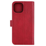iPhone 14 / 13 RadiCover Vegan Leather Flip Cover - 86 % strålebeskyttelse - Rød