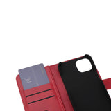 iPhone 14 / 13 RadiCover Vegan Leather Flip Cover - 86 % strålebeskyttelse - Rød