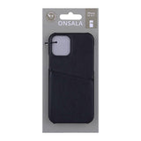 iPhone 12 Pro / 12 GEAR Onsala Collection skinndeksel m. Kortlomme - Sort