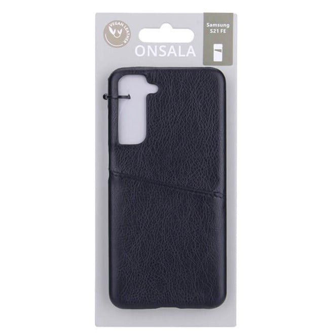 Samsung Galaxy S21 FE (5G) GEAR Onsala Collection lærveske m. Kortlomme - Sort