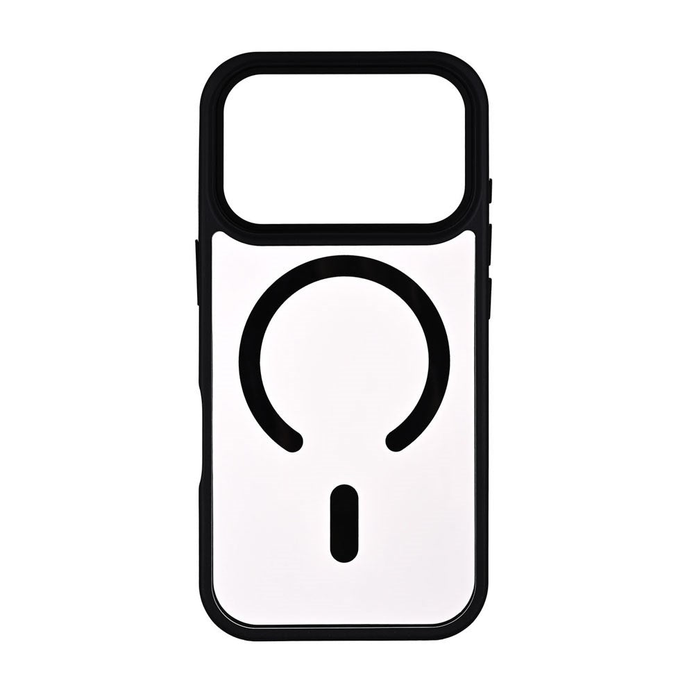 Onsala iPhone 17 Pro Bumper Cover - MagSafe Kompatibel - Gennemsigtig / Sort