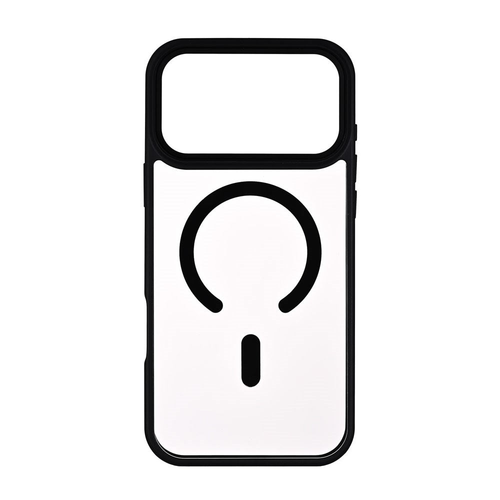 Onsala iPhone 17 Pro Max Bumper Cover - MagSafe Kompatibel - Gennemsigtig / Sort