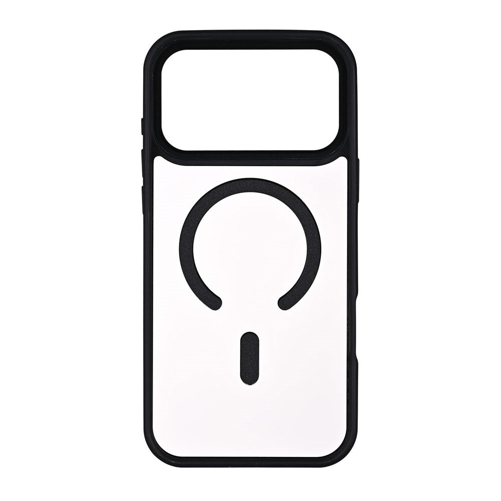 Onsala iPhone 17 Pro Max Bumper Cover - MagSafe Kompatibel - Gennemsigtig / Sort