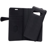 Buffalo - Samsung Galaxy S10+ (Plus) - 2-i-1 Ægte Læder Flip Cover - Sort
