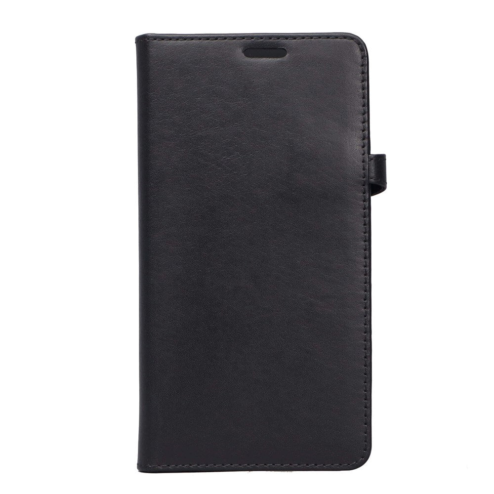 Buffalo - Samsung Galaxy S10+ (Plus) - 2-i-1 Ægte Læder Flip Cover - Sort