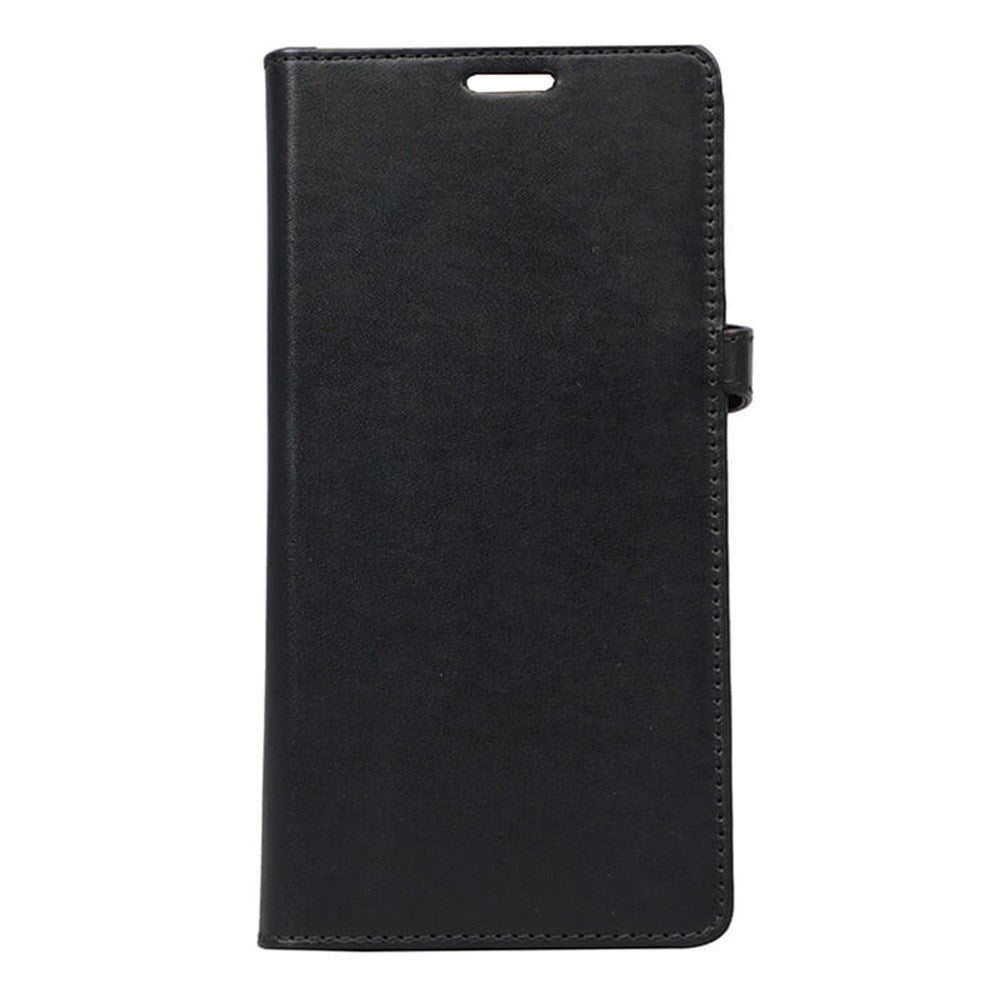 Buffalo - Samsung Galaxy A71 - 2-i-1 Ægte Læder Flip Cover - Sort