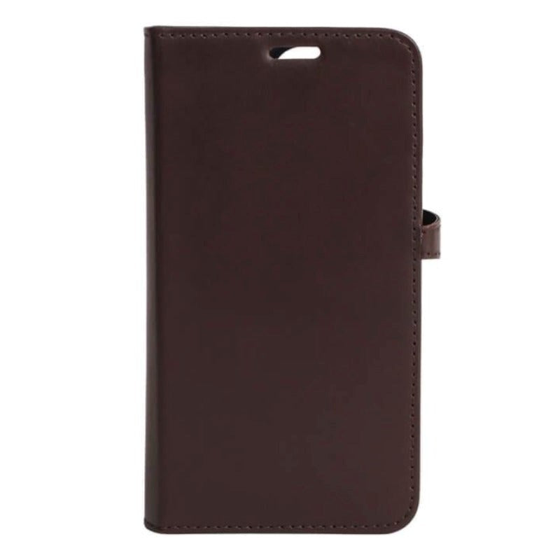 iPhone 13 Pro GEAR Buffalo 2-i-1 lommebok Magnet Flip-deksel i ekte skinn m. Lommebok - Brun