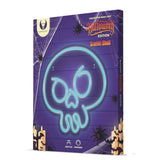 Forever Light LED Neon Sign Halloween - Blue Light m. Hodeskalle