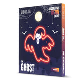 Neolia LED neonskilt Halloween - Rødt og hvitt lys m. Spøkelse