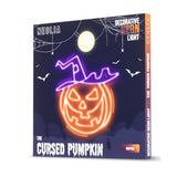 Neolia LED neonskilt Halloween - oransje og lilla lys m. Gresskar
