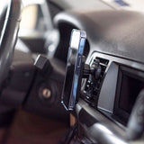 Forever MACH-100 magnetisk mobilholder for bilventilasjon m. Trådløs lading 15W - Sort