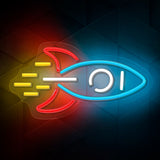 Neolia Neon Sign LED - Flerfarget lys m. Romrakett