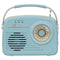 Setty Bluetooth Højttaler m. Radio - Retro - Blå