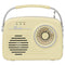Setty Bluetooth Højttaler m. Radio - Retro - Beige