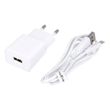 Maxlife Vegglader m. USB-A &amp; USB-C-kabel 10,5W - Hvit