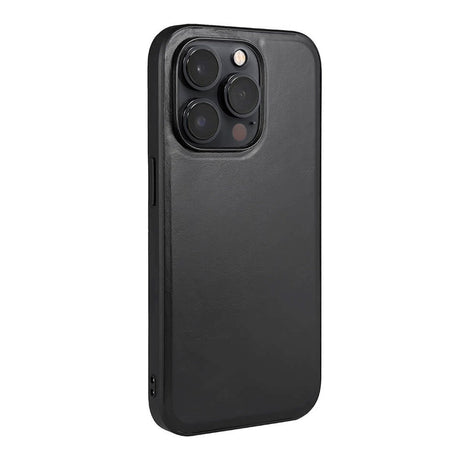 iPhone 14 Pro GEAR Buffalo ekte skinn bakdeksel - MagSafe kompatibel - svart