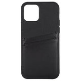 Buffalo iPhone 12 / 12 Pro Kunstlæder Bagside Cover m. Kortlomme - Sort