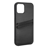 Buffalo iPhone 12 / 12 Pro Kunstlæder Bagside Cover m. Kortlomme - Sort