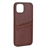 Buffalo iPhone 12 / 12 Pro Kunstlæder Bagside Cover m. Kortlomme - Brun