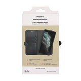 Samsung Galaxy S24 Ultra Buffalo 2-in-1 Wallet Ægte Læder Magnet Flip Cover m. Pung - Sort