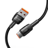 Tech-Protect Ultraboost Evo USB-A til USB-C Kabel 1000W/5A 1m - Sort