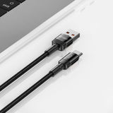 Tech-Protect Ultraboost Evo USB-A til USB-C Kabel 1000W/5A 2m - Sort