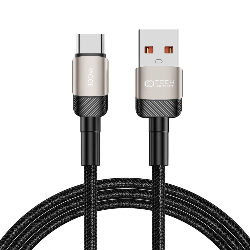 Tech-Protect Ultraboost Evo USB-A til USB-C Kabel 1000W/5A 2m - Titanium