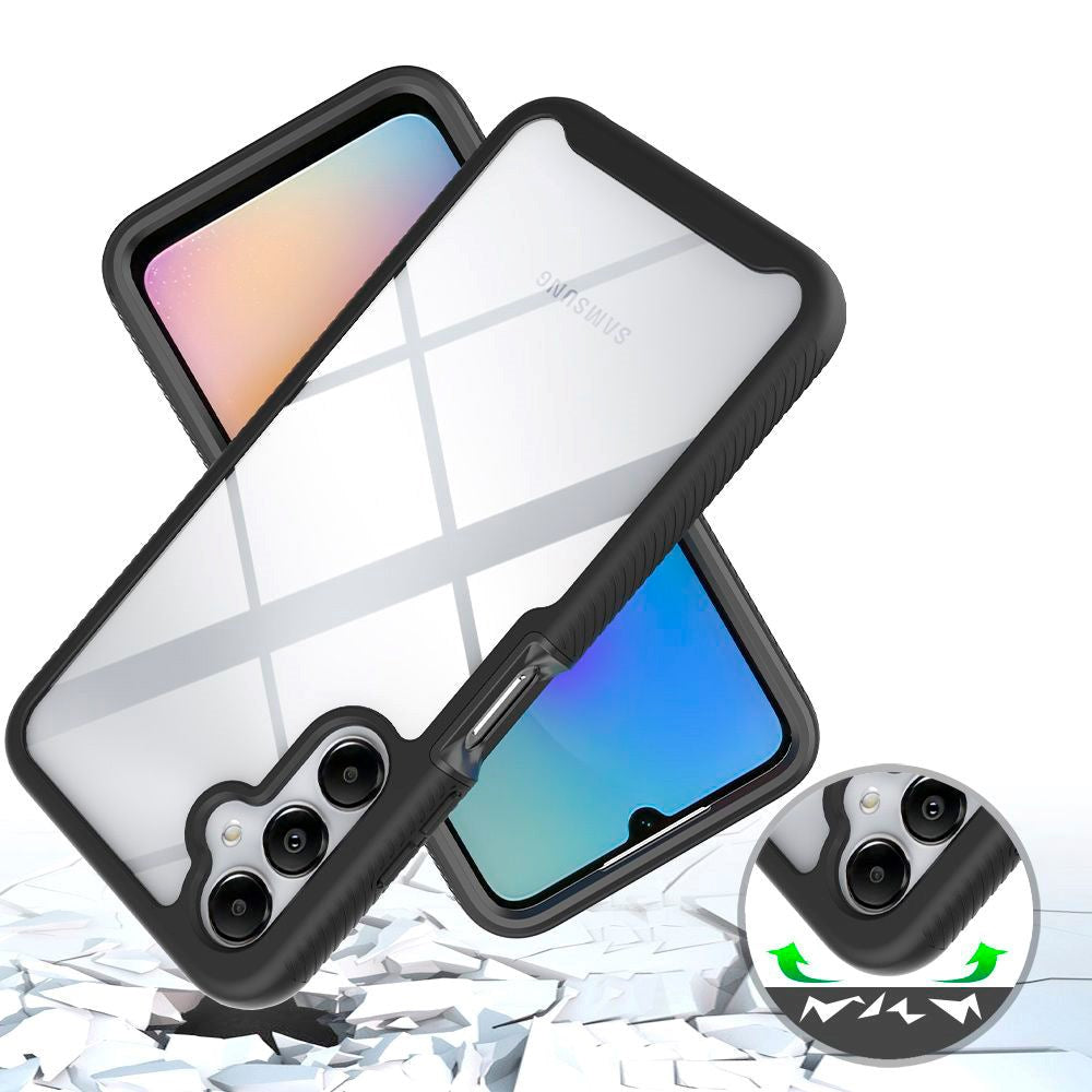 Tech-Protect Samsung Galaxy A05s DEFENSE360 deksel m. Skjermbeskytter - Gjennomsiktig / Svart