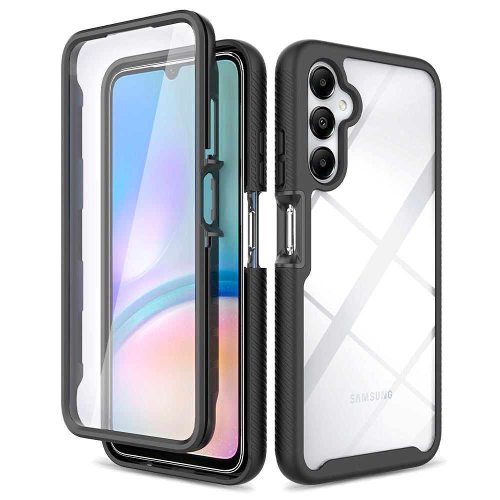 Tech-Protect Samsung Galaxy A05s DEFENSE360 deksel m. Skjermbeskytter - Gjennomsiktig / Svart