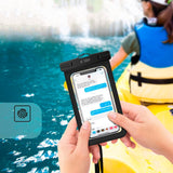 Tech-Protect Universal Waterproof Case - Svart / Gjennomsiktig (maks. mobil: 190 x 110 mm)