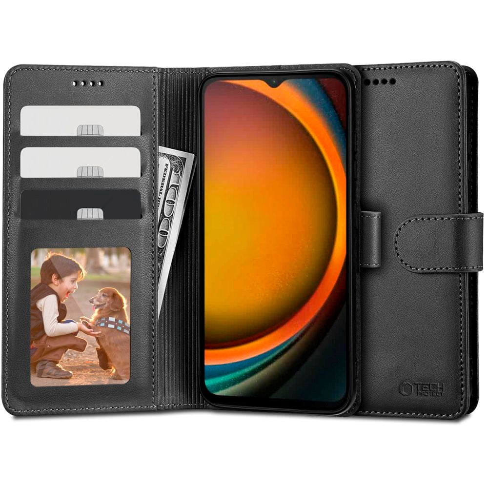 Samsung Galaxy Xcover 7 Tech-Protect Flip Wallet m. Lommebok - Svart