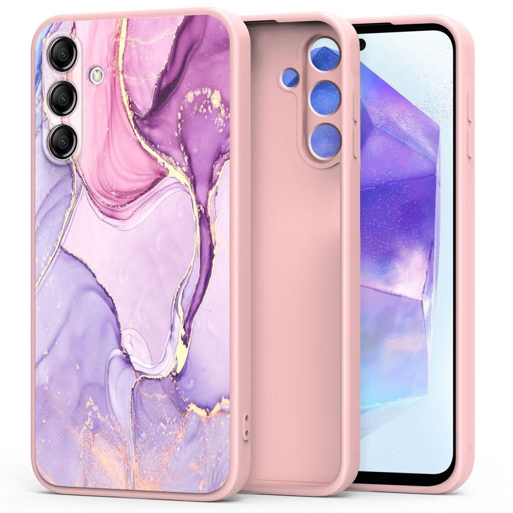 Samsung Galaxy A55 (5G) Tech-Protect Icon Cover - Fargerik marmor