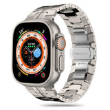 Apple Watch (42/44/SE/45/46/49 mm) Tech-Protect klokkerem i rustfritt stål - Titanium