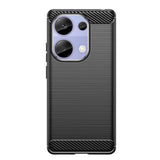 Xiaomi Redmi Note 13 Pro (4G) Tech-Protect fleksibelt plastkarbon bakdeksel - svart