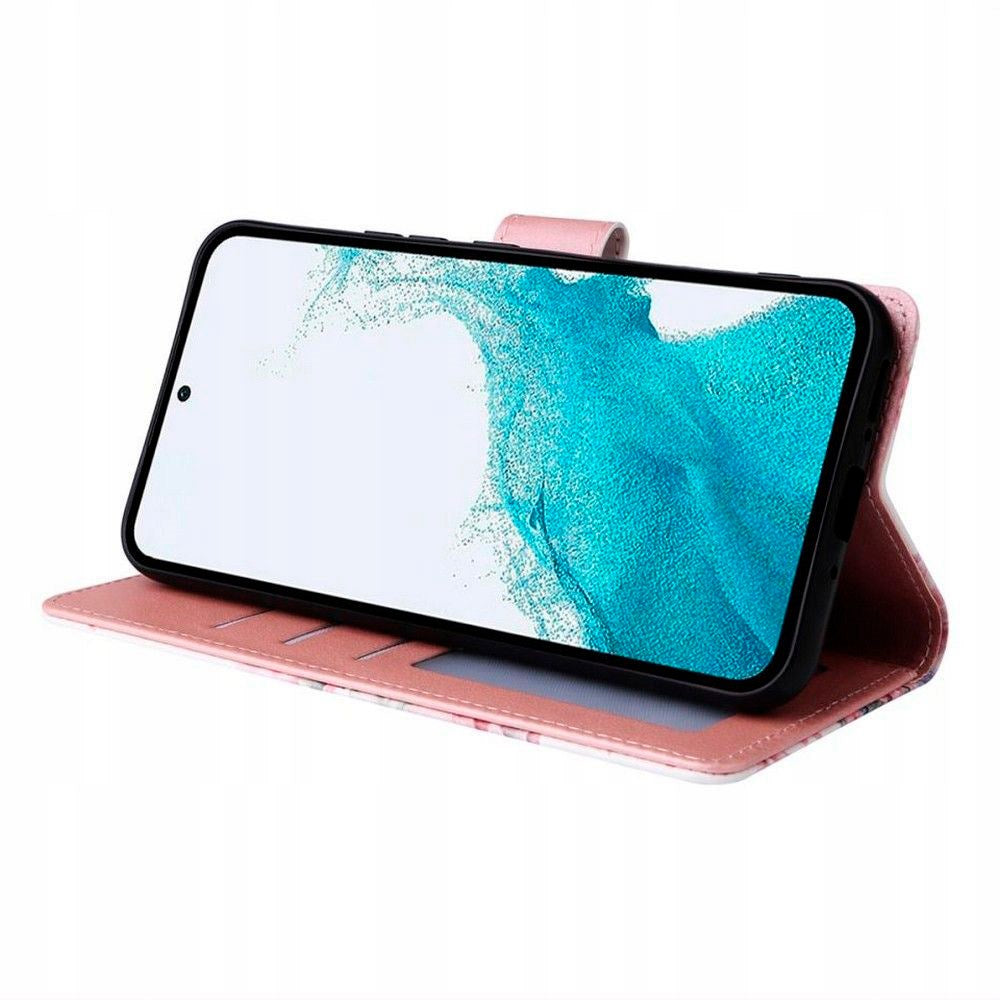 Xiaomi Redmi Note 13 Pro (4G) Tech-Protect Wallet Flip Cover m. Lommebok og stativfunksjon - marmor