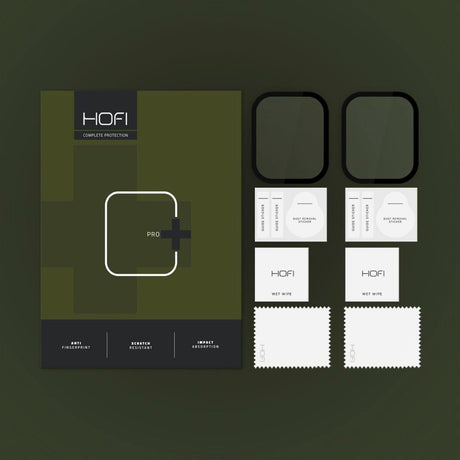 HOFI Apple Watch 9/8/7 (45mm) Hybrid Pro+ (Plus) Beskyttelsesglass - 2 stk. - Black Edge
