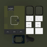 Apple Watch 7/8/9 (41 mm) Hofi Glass Pro+ Skjermbeskytter - Veskevennlig - 2-Pack - Black Edge