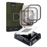 Apple Watch 7/8/9 (41 mm) Hofi Glass Pro+ Skjermbeskytter - Veskevennlig - 2-Pack - Black Edge