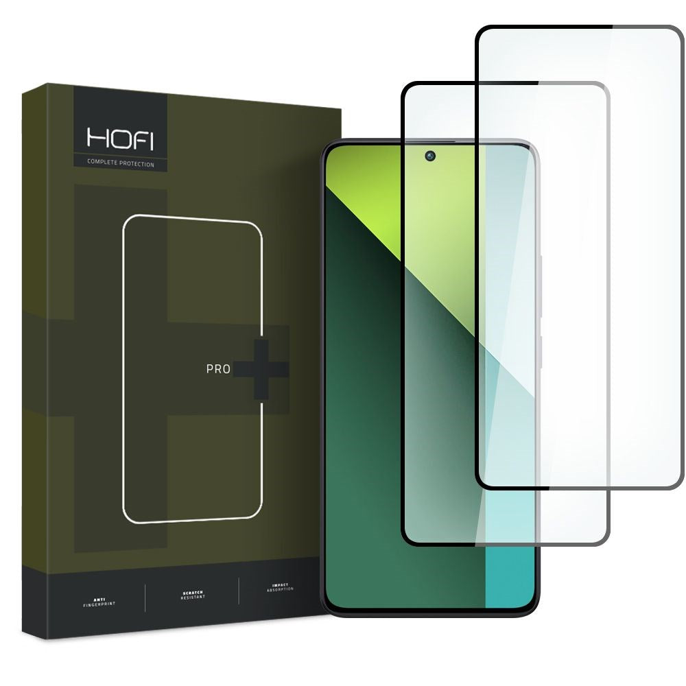 Xiaomi Redmi Note 13 (5G) / 13 Pro (4G / 5G) Hofi Glass Pro+ Skjermbeskytter i herdet glass - Veskevennlig - 2-Pack - Black Edge