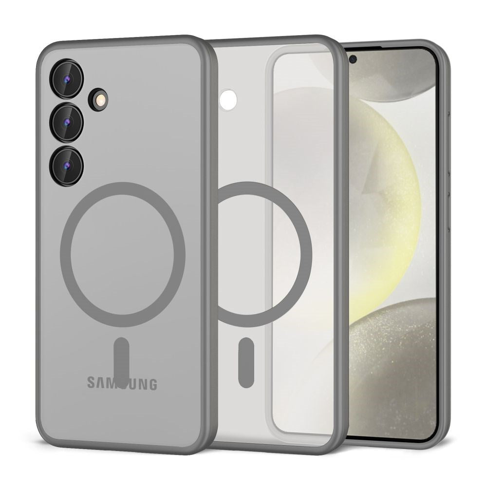 Samsung Galaxy S24+ (Plus) Tech-Protect Magmat Bagside Cover - MagSafe Kompatibel - Mat Titanium