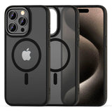 iPhone 15 Pro Max Tech-Protect Magmat 2 Bagside Cover - MagSafe Kompatibel - Mat Sort