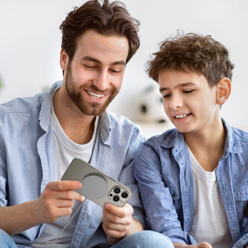 Tech-Protect QI-15W-A30 trådløs lader - MagSafe-kompatibel - Hvit