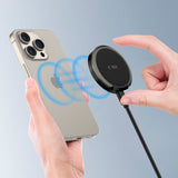 Tech-Protect A33 magnetisk trådløs lader 15W - MagSafe-kompatibel - Svart