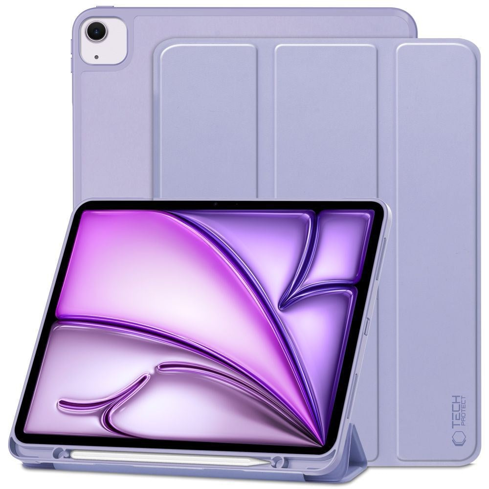 Tech-Protect iPad Air 13" (2025 / 2024) SC-deksel med Apple blyantholder - lilla
