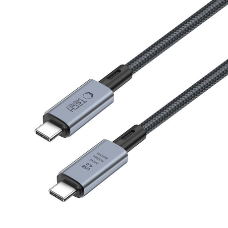 Tech-Protect Ultraboost 8K 40GBPS USB-C til USB-C-kabel PD 240W 1m - Svart