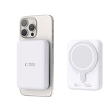 Tech-Protect Wireless Powerbank 10000 mAh - MagSafe-kompatibel - Hvit