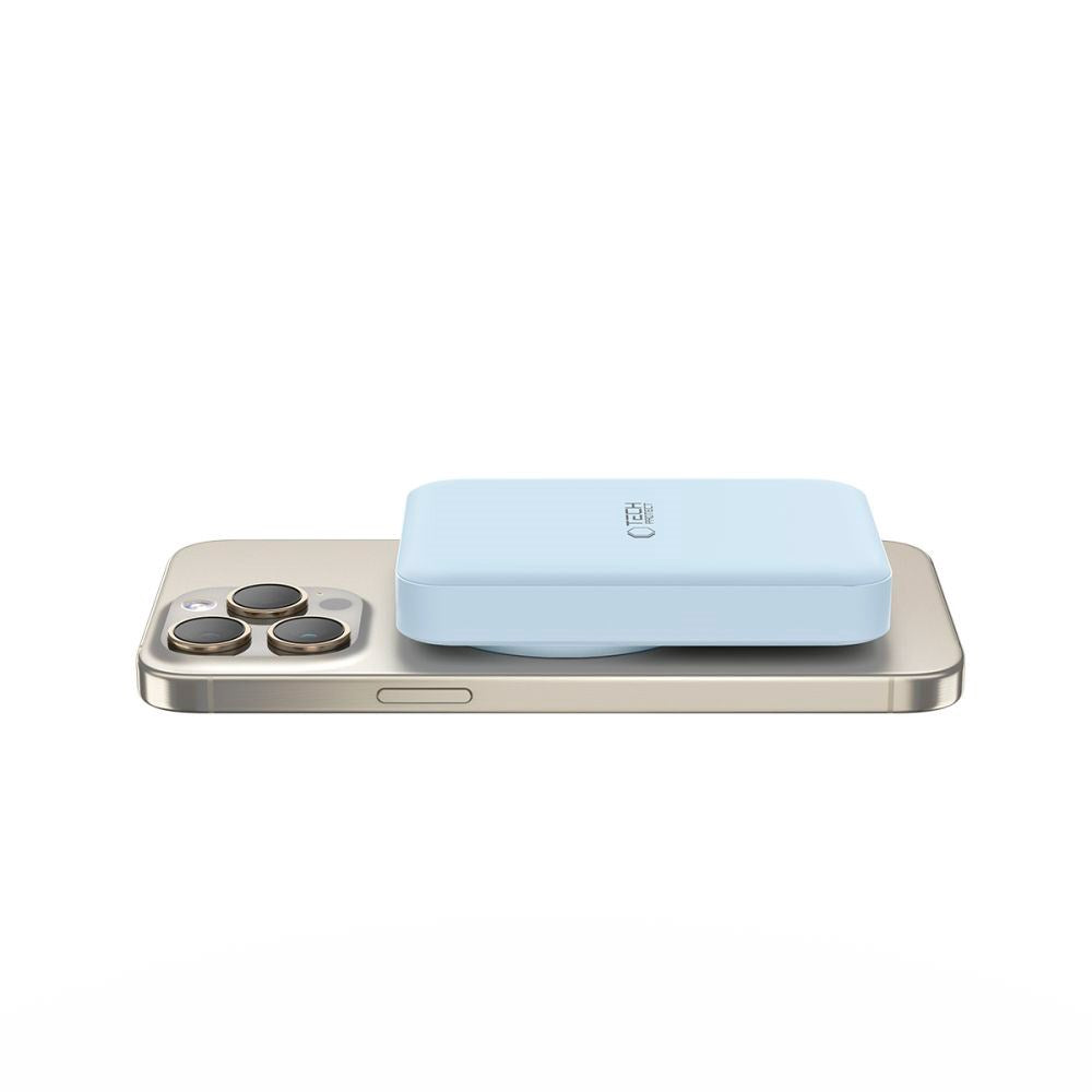 Tech-Protect Wireless Powerbank 10000 mAh - MagSafe-kompatibel - Blå