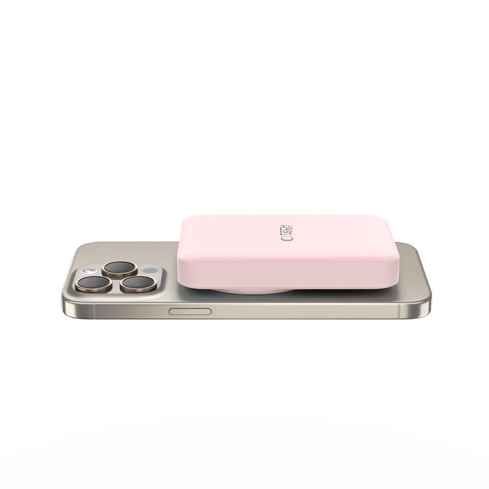 Tech-Protect Wireless Powerbank 10000 mAh - MagSafe-kompatibel - Rosa