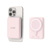 Tech-Protect Wireless Powerbank 10000 mAh - MagSafe-kompatibel - Rosa