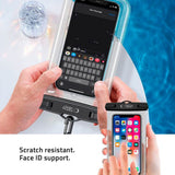 Tech-Protect Universal Waterproof Case - Sort / Gennemsigtig (Maks. Mobil: 175 x 100 mm)